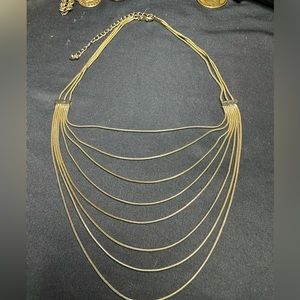Gold costume necklace beautiful